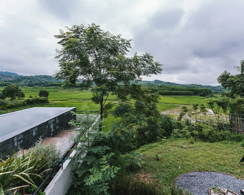 Sân vườn xanh mát và không gian bình yên tại Middle of Nowhere